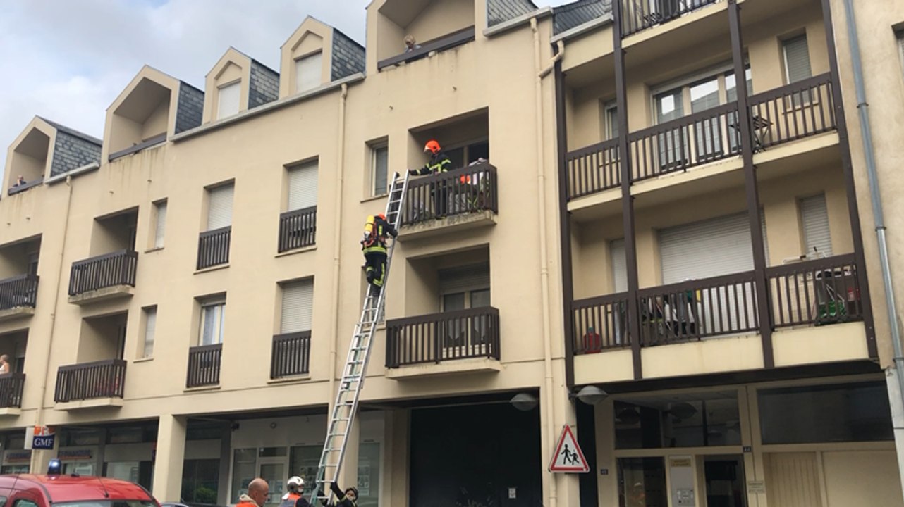 Intervention des pompiers en centre-ville d’Alençon