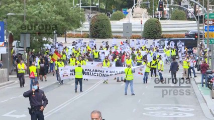 Manifestación en defensa de retribuciones "dignas" para las Fuerzas Armadas