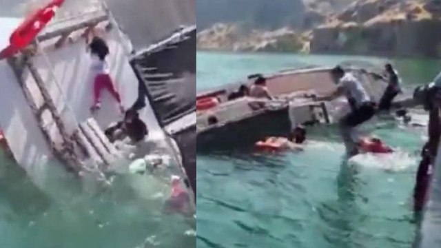 Tur teknesinin alabora olduğu anlara ilişkin yeni görüntüler ortaya çıktı
