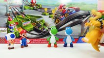 Mario Kart Hotwheels Race Car Toy Learning Video for Kids