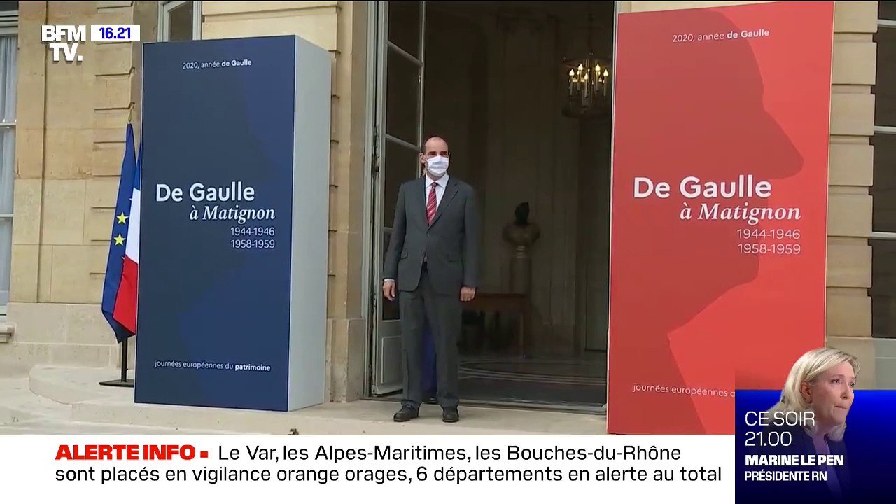 Journées du patrimoine: Jean Castex accueille des visiteurs à l'hôtel de Matignon