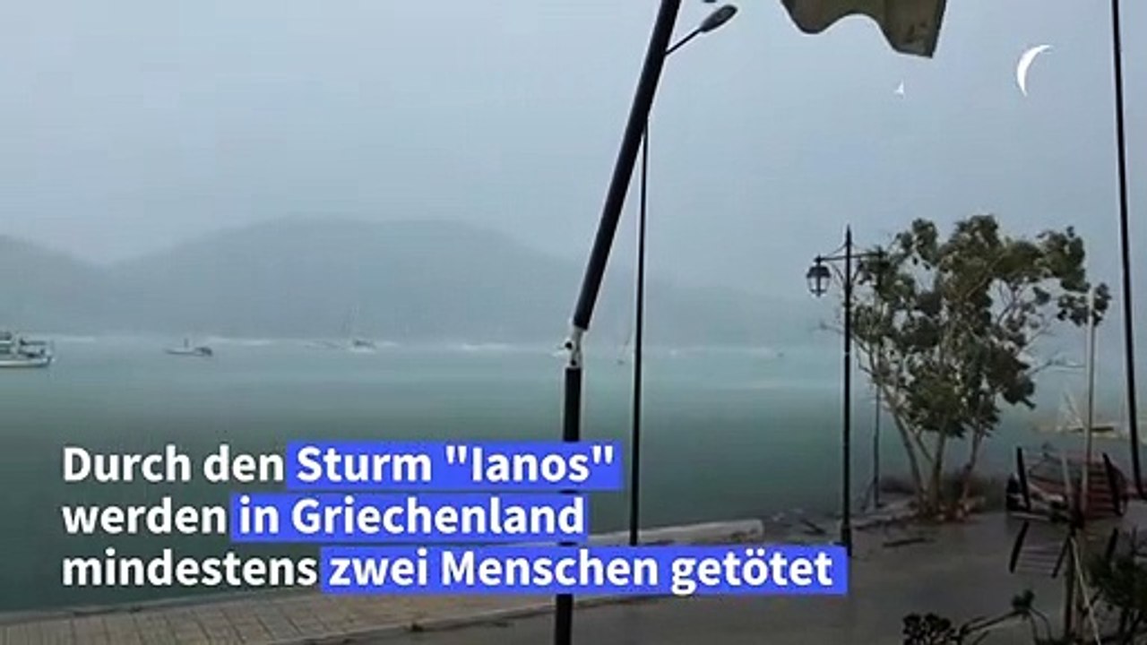 Mindestens zwei Tote durch Sturm in 'Ianos' Griechenland