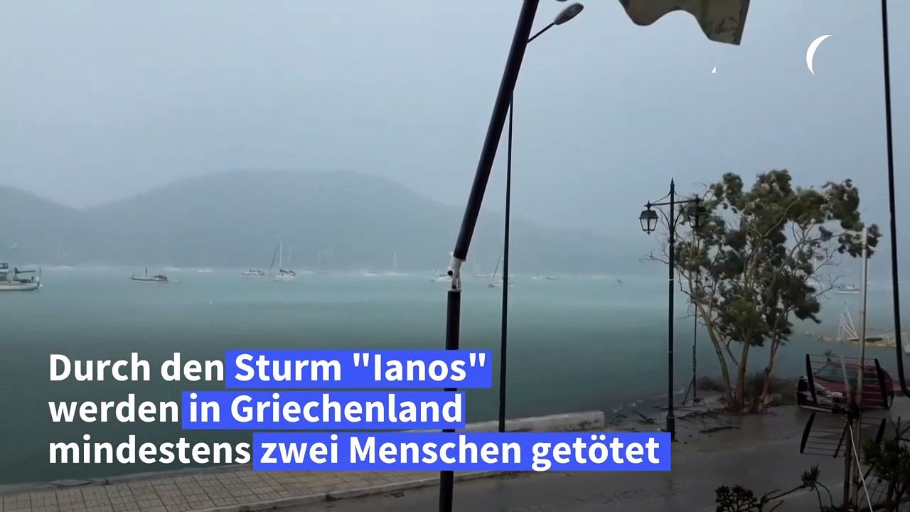 Mindestens zwei Tote durch Sturm in 'Ianos' Griechenland