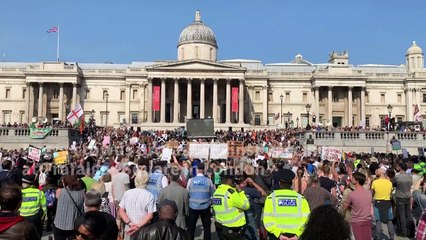Anti-vax protesters demonstrate in London