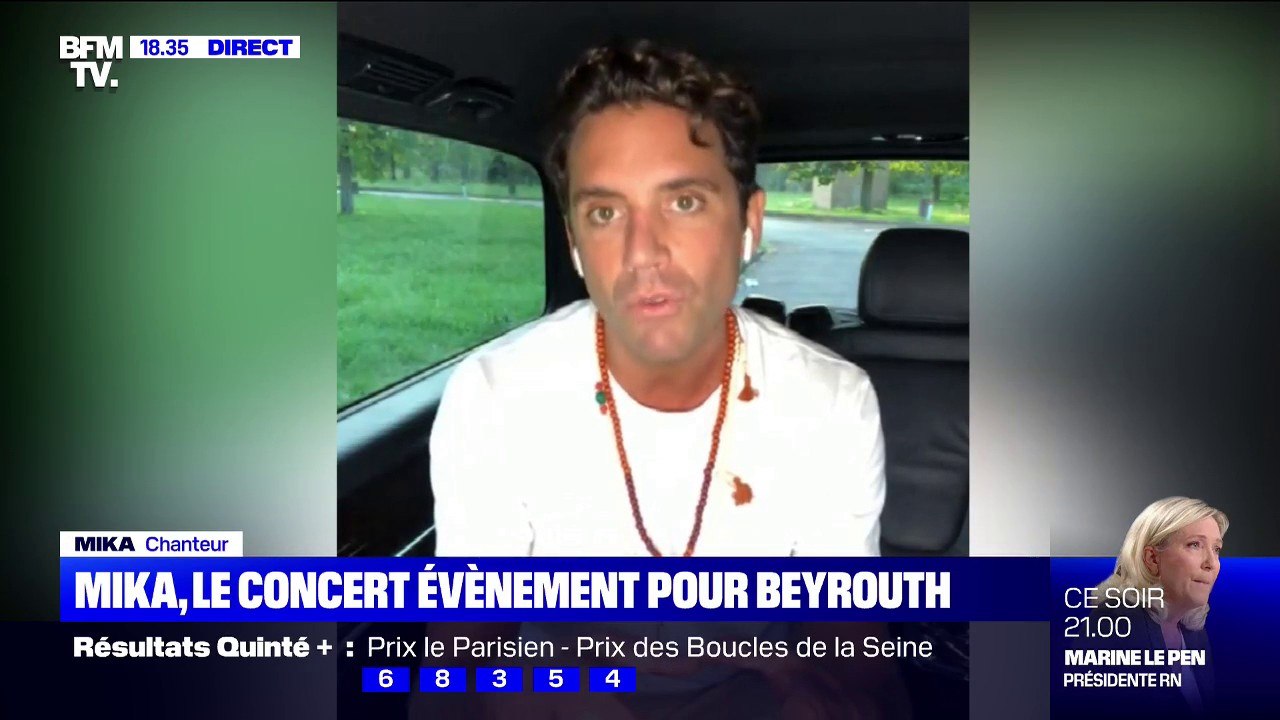 Mika sur son concert "I Love Liban": "On a retrouvé des gens qui ont participé à des vidéos devenues virales" au moment des explosions à Beyrouth