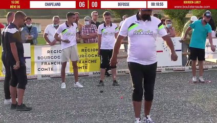 National à pétanque de Bourbon-Lancy 2020 : 16èmr CHAPELAND vs DEFOSSE