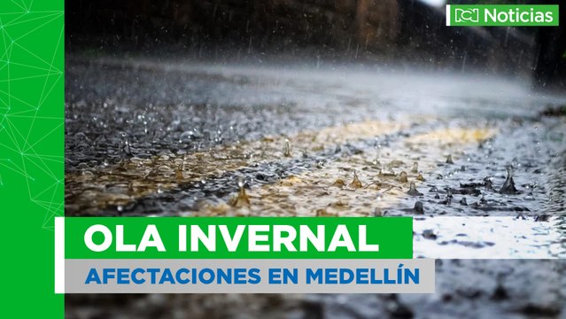 Más de 40 viviendas afectadas en Medellín por ola invernal