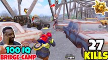 They Used 100 IQ Tips And Tricks in This Bridge-Camp in PUBG Mobile • (27 KILLS) • PUBGM (HINDI)