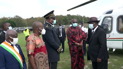 Le Président Alassane Ouattara aux obsèques du Roi du Djuablin