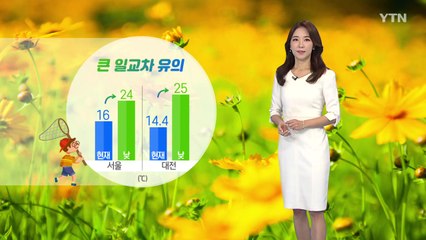 [날씨] 휴일 쾌청한 가을...큰 일교차, 충청·호남 오후 소나기 / YTN