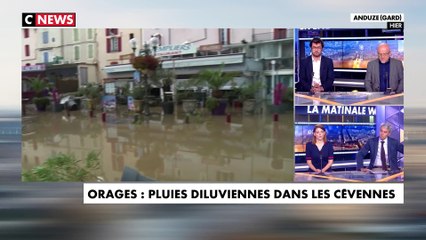 Orages  et  pluies diluviennes dans les Cévennes : les images incroyables