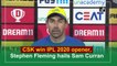 CSK win IPL 2020 opener, Stephen Fleming hails Sam Curran
