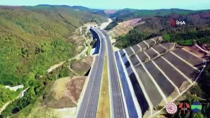 Kuzey Marmara Otoyolu'nun 57,4 kilometrelik etabı açıldı