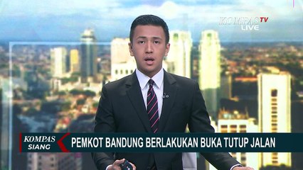 Suasana Kota Bandung Setelah Penutupan Ruas Jalan