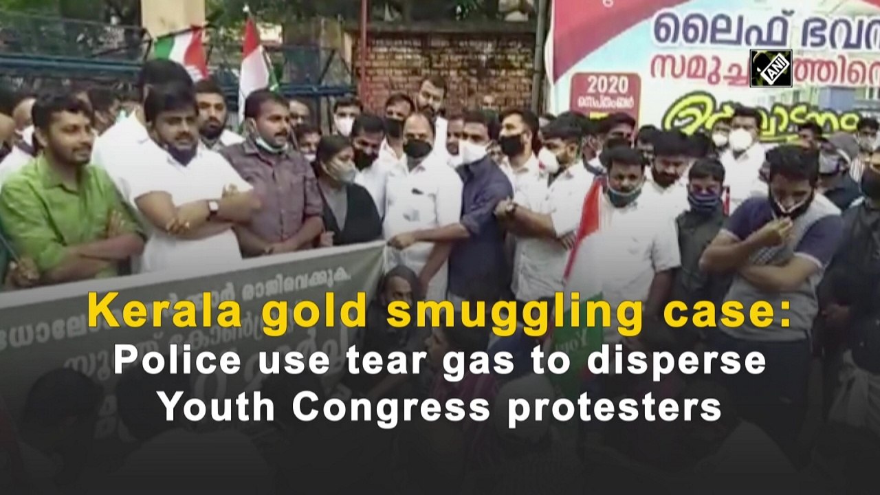 Kerala gold smuggling case: Police use tear gas...