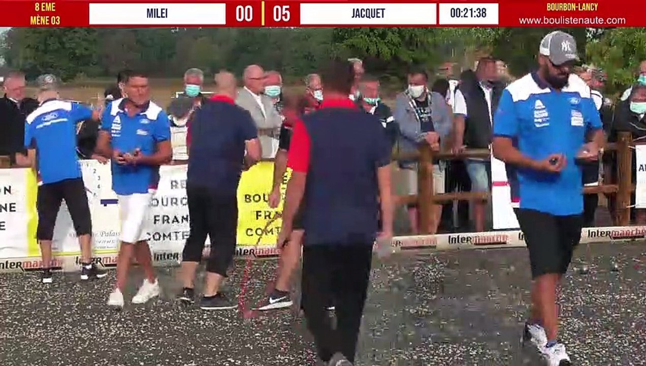 National à pétanque de Bourbon-Lancy 2020 : Huitième MILEI vs JACQUET