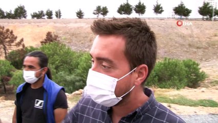 Ataşehir'de hafriyat kamyonu yan yattı: 1 yaralı