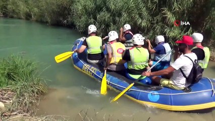 Göksu Irmağında rafting keyfi