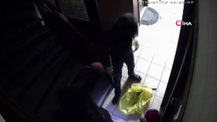 Hırsızlık şüphelisi metrelerce yüksekten yere böyle çakıldı