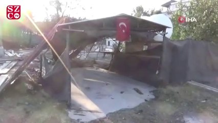 Her yer yandı, bayrak sapasağlam kaldı