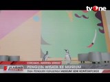 Sepasang Penguin Kunjungi Museum Seni Kontemporer