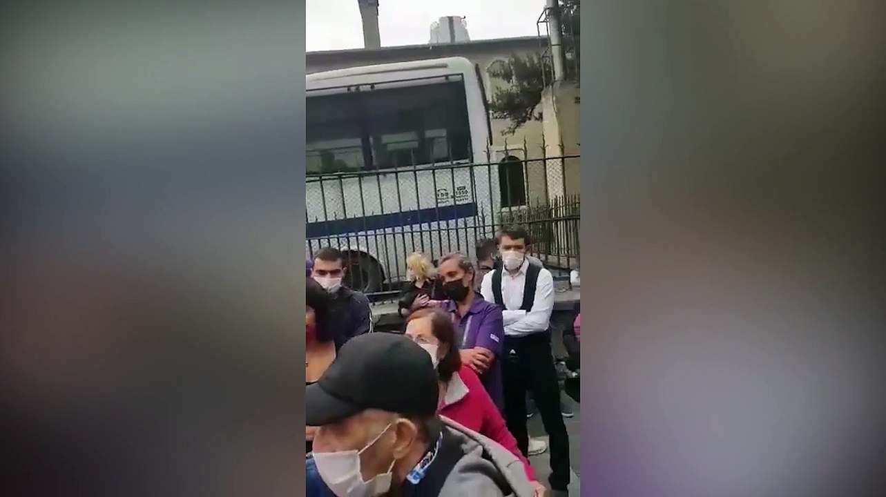 'Ya Kanal Ya İstanbul Koordinasyonu'nun, Kanal İstanbul'a karşı organize ettiği yürüyüşe engel