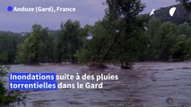 Gard: pluies torrentielles et inondations, reprise des recherches pour une disparue