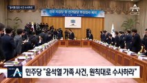 민주당 “윤석열 장모 사건, 조국처럼 수사하라”