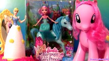 Play-Doh Barbie Disney Princess Cinderella Royal Party Pinkie Pie Barbie Mariposa Fairy Doll Review