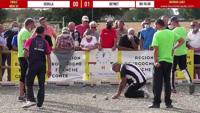 National à pétanque de Bourbon-Lancy 2020 : Finale SEVILLA vs GEYNET