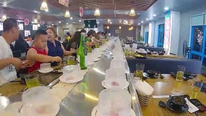 Nhà hàng lẩu băng chuyền Quảng Nam 150k ăn tẹt ga