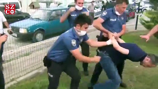 Kaza sonrası alkollü sürücü ortalığı birbirine kattı