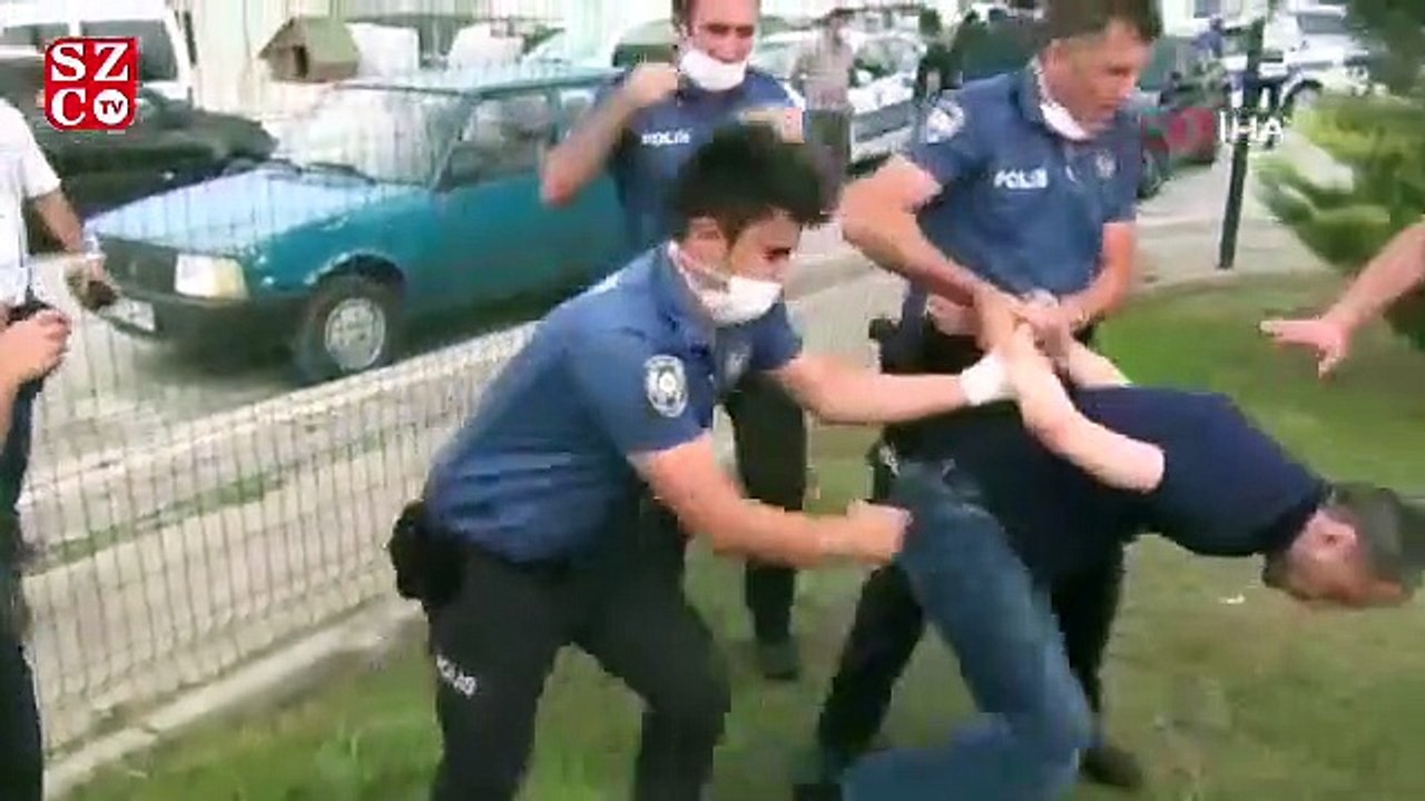 Kaza sonrası alkollü sürücü ortalığı birbirine kattı