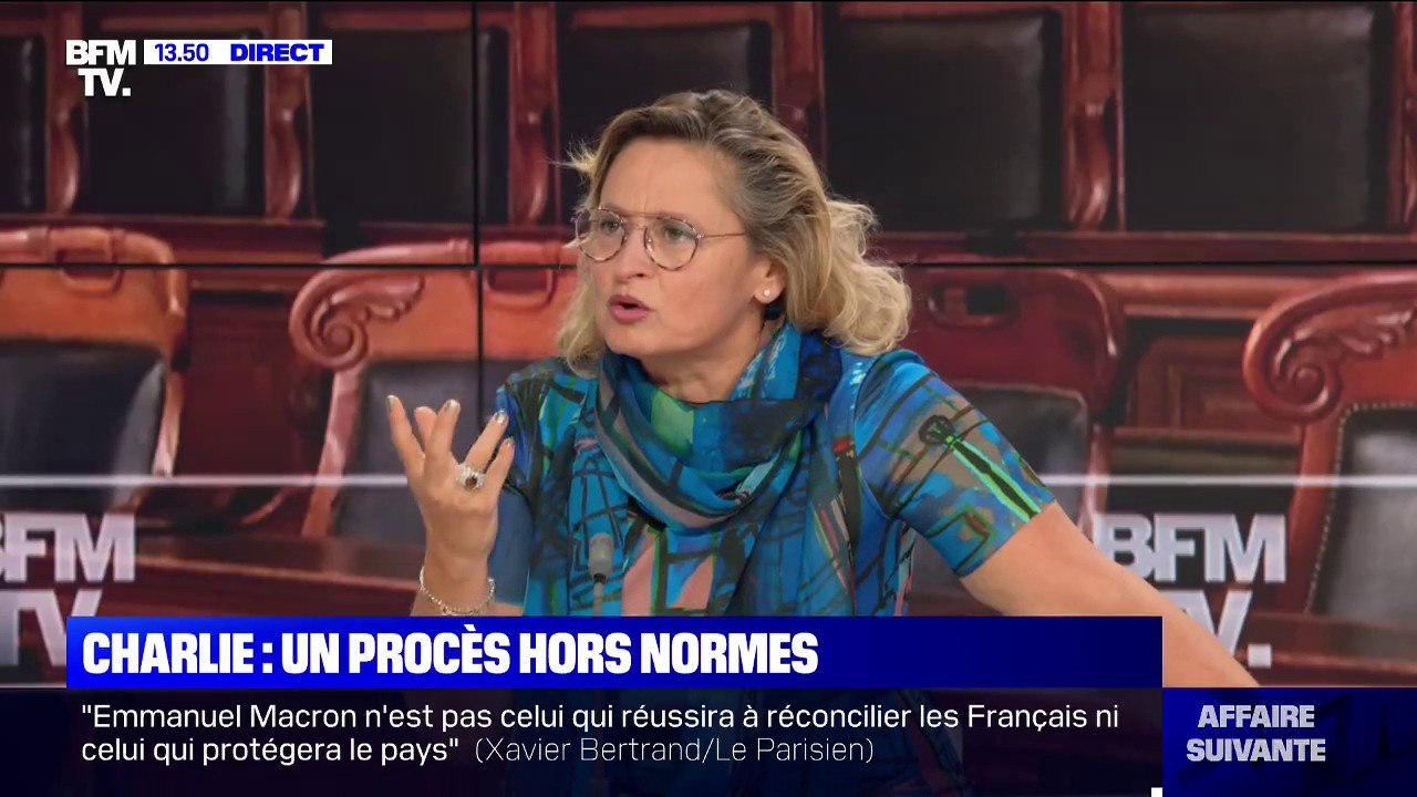 Me Caty Richard, avocate du fils de Bernard Maris, pense que le procès Charlie "devrait être entendu" par des collégiens et des lycéens