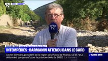 Intempéries dans le Gard: le maire de Saint-Jean-du-Gard, Michel Ruas, va 