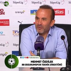 Mehmet Özdilek: "İyi oynayarak kaybetmek çok üzücü"