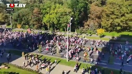 Массовые задержания на "Марше солидарности" в Минске