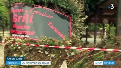 Inondations : les habitants du Gard et de l'Hérault face à des scènes de désolation