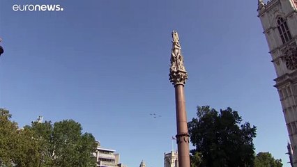 Légiparádét és megemlékezést tartottak Londonban az angliai csata 80. évfordulóján