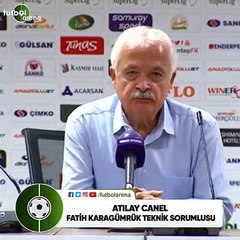 Atılay Canel: "Futbolcularımız iyi bir mücadele örneği gösterdi"