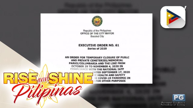 Mga libingan sa Bacolod City, sarado sa araw ng Undas