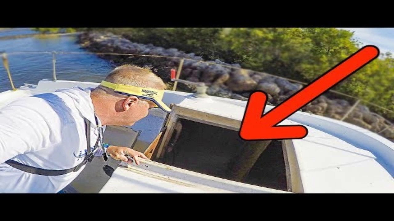 Exploring an Abandoned Boat While Fishing! See what's Inside