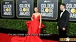 Scarlett Johansson Wows in Plunging Red Gown at Golden Globes 2020