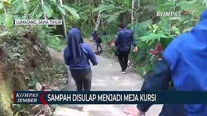 Memanfaatkan Sampah Plastik Menjadi Meja dan Kursi