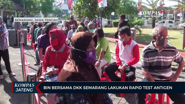 BIN Bersana Dinas Kesehatan Kota Semarang Lakukan Rapid Test Antigen