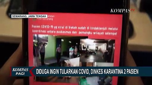 Diduga Ingin Tularkan Covid-19, Dinkes Karantina 2 Pasien