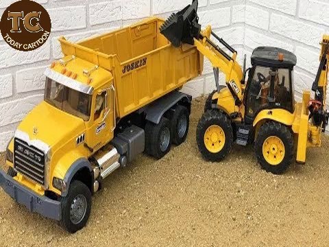 Bruder RC Construction JCB Backhoe Tractor Excavator, Dump Truck, Bulldozer Video For RC fans