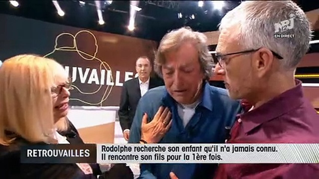 Incroyable moment d'émotion hier soir dans "Retrouvailles" sur NRJ12 quand Rodolphe découvre son fils de 45 ans qu'il n'a jamais vu !