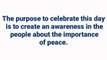 International Day of Peace 2020 - 10 lines on International Day of Peace