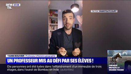 Mis au défi par ses élèves, un prof d'histoire-géo cartonne sur TikTok